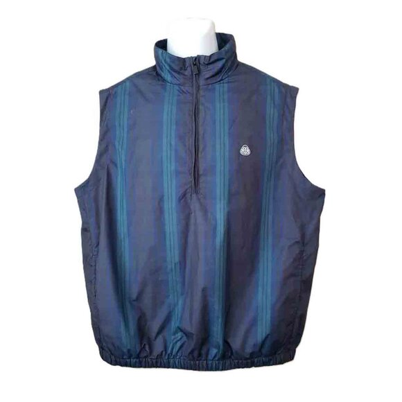 Brooks Brothers Country Club Windbreaker Vest Green Blue Brown Men's Size M - Picture 1 of 3